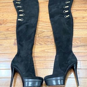 Rachel Zoe Dylan Stretch Suede Over-the-Knee Boots